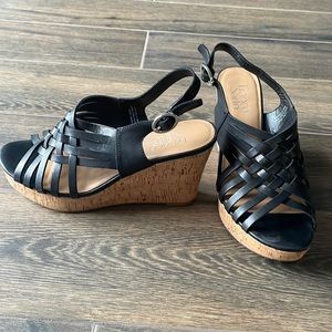 Franco sarto Nicola wedge sandal black